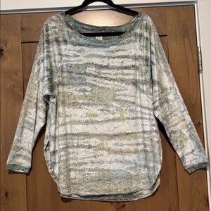 Hard tail forever tie dye Tunic top Womens L Raglan Yoga Boho Beach super soft